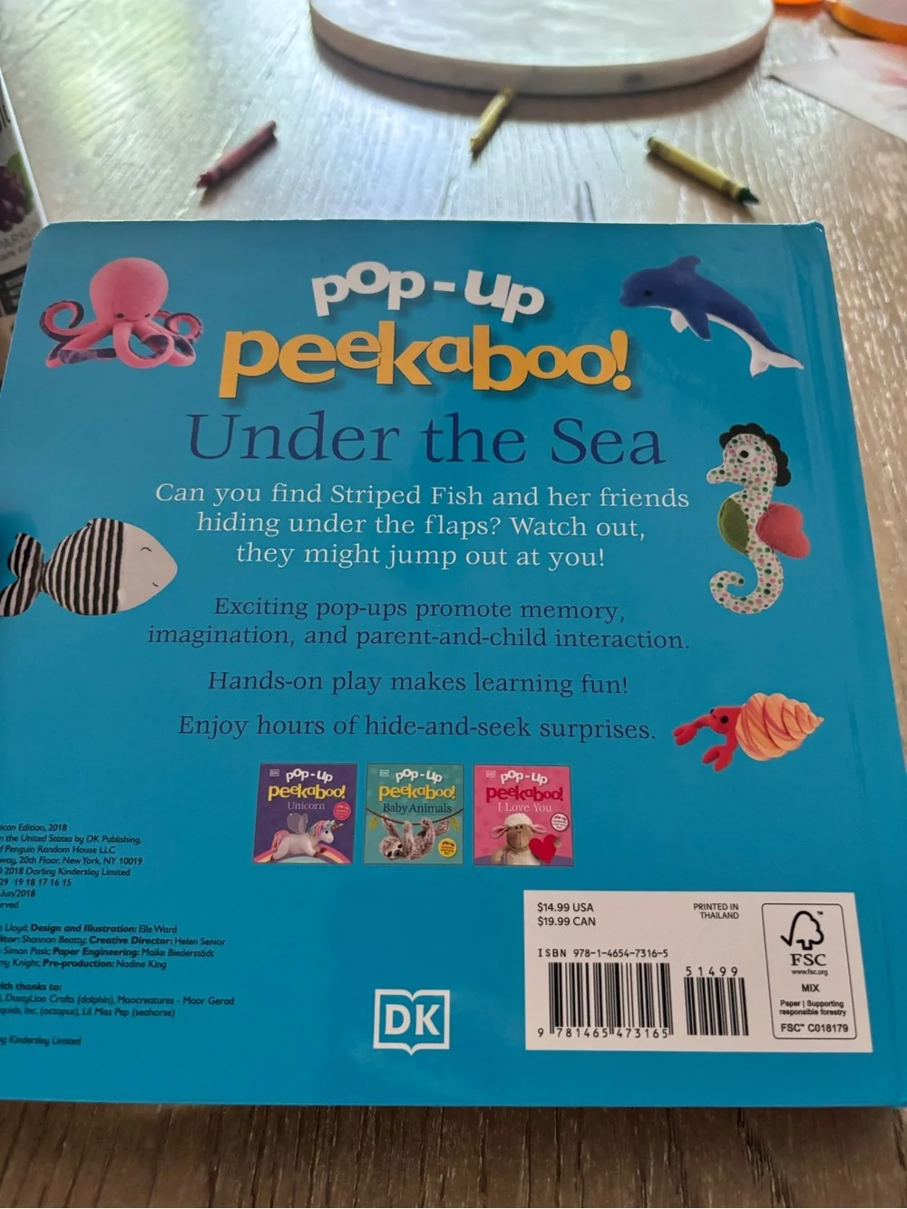 Pop-Up Peekaboo! Under the Sea - Blue